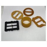 Bakelite belt buckles