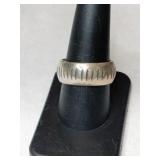 Silver native American  ring  marked Mexico size
