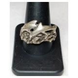 Silvedolphin ring.  Marked 925 signed Size 10.5