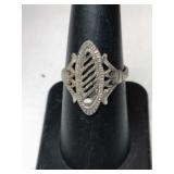 Silver ring   marked 925 size 7     .070 oz