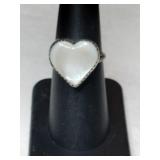 Silver native American mother of pearl