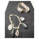 Sarah Coventry silver tone mesh bracelet and