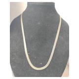 Silvertone necklace marked 14k GP