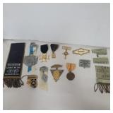 Lodge, knights and other club pins