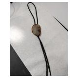 Bolo tie agate stone  marked Bennett