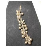 Silvertone cha cha Ball  bead bracelet