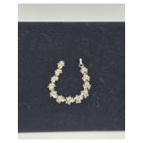 Beau Sterling Flower Bracelet 8 grams