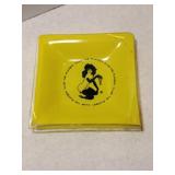 Vintage Yellow Playboy club key tray