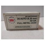 USA 25 auto 50 gr  full metal case( not a