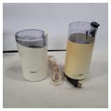 Krups & Braun coffee grinders