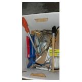 Caulk gun , cotter pins , hand tools, lag screws