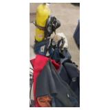 Scubba diving gear , air tank wet suits regulator