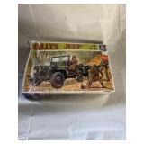 Italeri 1/35 Scale Willys Jeep plastic model kit.