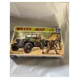 Italeri 1/35 Scale Willys Jeep plastic model kit.