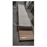 3 white 9ftx21in garage door panels and 1