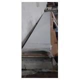 Brown and white mismatched 16ft garage door