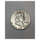 1963 Franklin silver half dollar