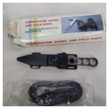 Combination diving and field knife