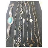 Group of costume bracelets