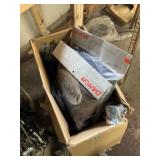 Box of new folding bike accessories