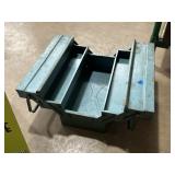Older metal cantilever toolbox