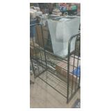 Wore frame shelf and mesh waste baskets