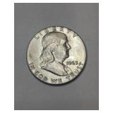 1963 Franklin silver half dollar