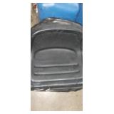 2 black mower seat replacement cushions