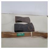 Lakeside 7in and unmarked 6in axe heads and