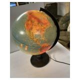 vintage Scan-Globe illuminated globe