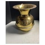 Redskin Brand brass cuspidor / spittoon weighted