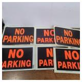 No parking signs plastic