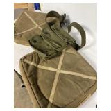 WWII-era US Army Canvas 3-Pocket Grenade Carrier