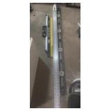 Metal craftsman level, Stanley max stick, and