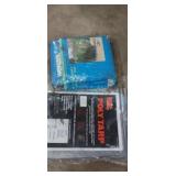 9x12ft Reversible camouflage tarp, 6x 8 gray tarp