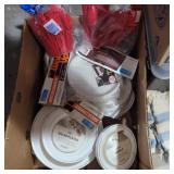 Plastic dishes and silverware