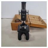 Crogston microscope 100x,200x,300x with wooden