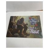 12 in x 17 in metal PBR-Bigfoot sign