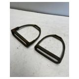 pair of US military cavalry stirrups