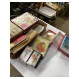 Greeting cards, notepads, and playing cards