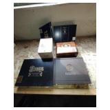 Lot of wooden cigar boxes. Brands include