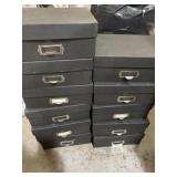 11 cardboard file boxes