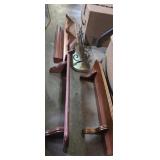 Wooden display shelving 24in