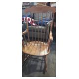 Nichols & Stone wooden rocking chair with arms