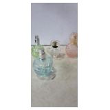 Empty glass decorative perfume bottle assortment