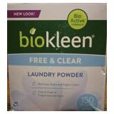 150 load box of biokleen free and clear laundry