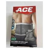 New ACE back stabilizer with lumbar support