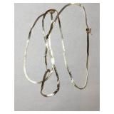 Scrap herringbone chain. Marked 14k.   .125oz