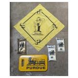 Purdue seat cushion, bandanna, & new ponchos