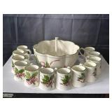 N.S. Gustin Company Los Angeles Pottery holiday